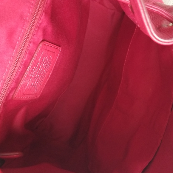 Coach Billie Leather Backpack in Classic Red - Picture 10 of 13